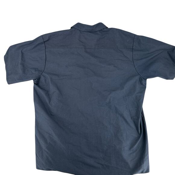 Ford Mustang Blue Pit Mechanic Button Down Work Crew Shirt Official Licensed XL - Picture 2 of 5